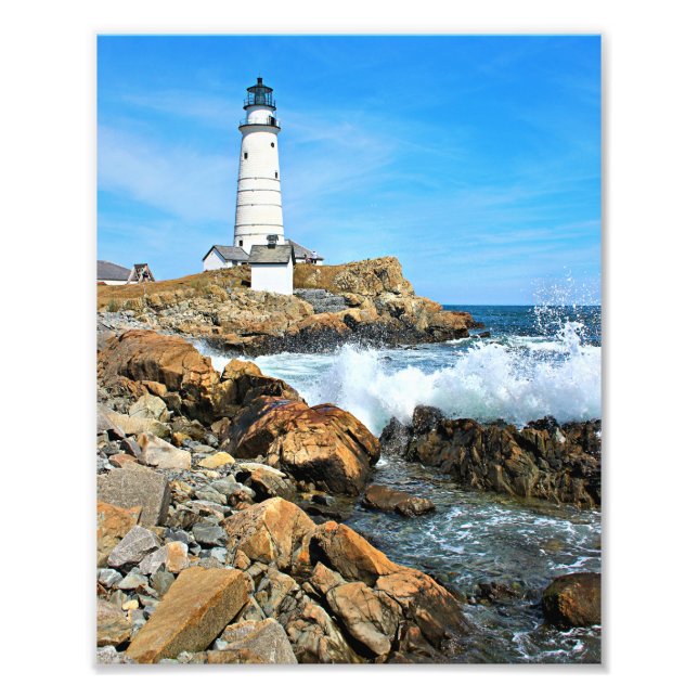 Impression Photo Phare de Boston, Massachusetts (Devant)