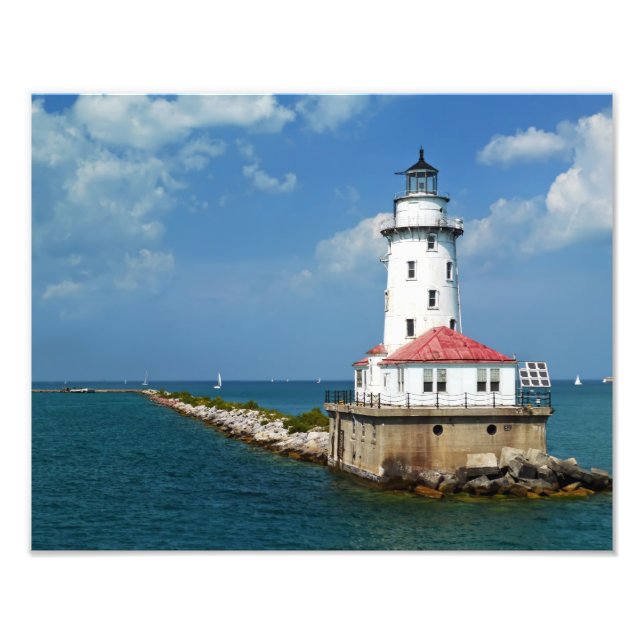 Impression Photo Phare de Chicago (Devant)