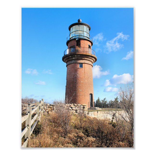 Impression Photo Phare de Gay Head, Vignoble de Martha Imprimer (Devant)