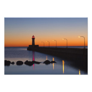 Impression Photo Phare de la jetée nord à Duluth, Minnesota,