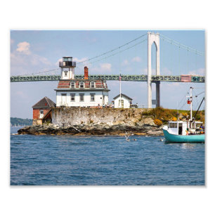 Impression Photo Phare de l'île rose, Rhode Island