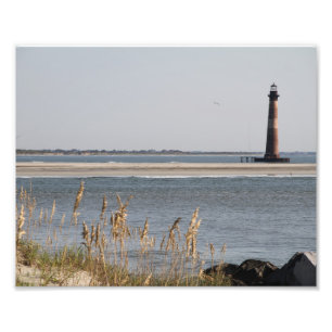 Impression Photo Phare de Morris Island, Plage Folly, Charleston