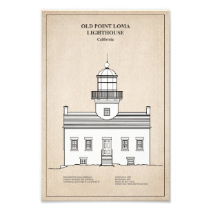 Impression Photo Phare de Old Point Loma - Californie - SBD