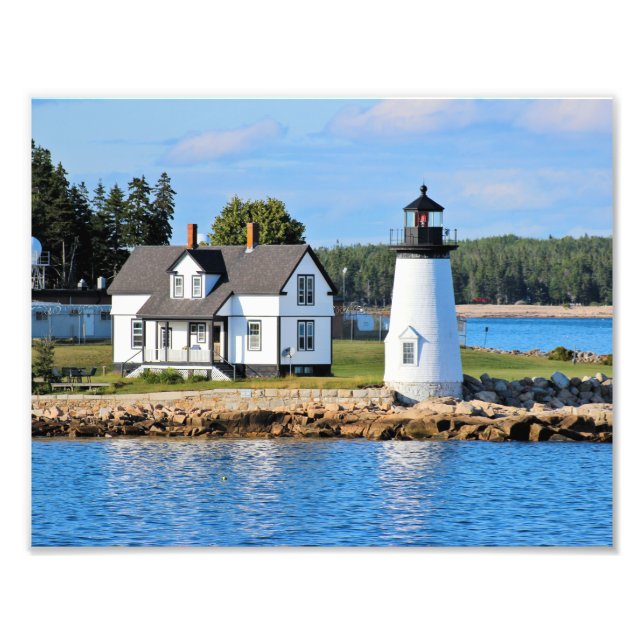 Impression Photo Phare de Prospect Harbour, Maine (Devant)