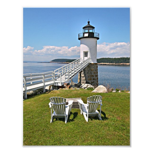 Impression Photo Phare de Robinson Point, Isle Au Haut, Maine (Devant)