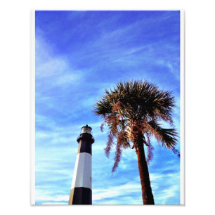 Impression Photo Phare de Tybee avec Palmetto