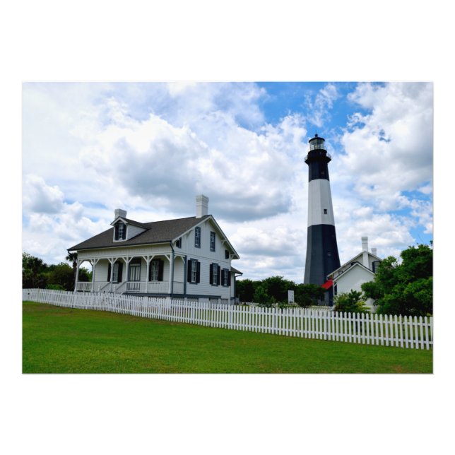 Impression Photo Phare de Tybee Island, Géorgie (Devant)