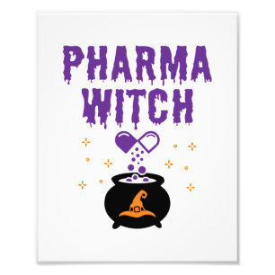 Impression Photo Pharmaciste Halloween Pharmacie Tech Pharma Witch