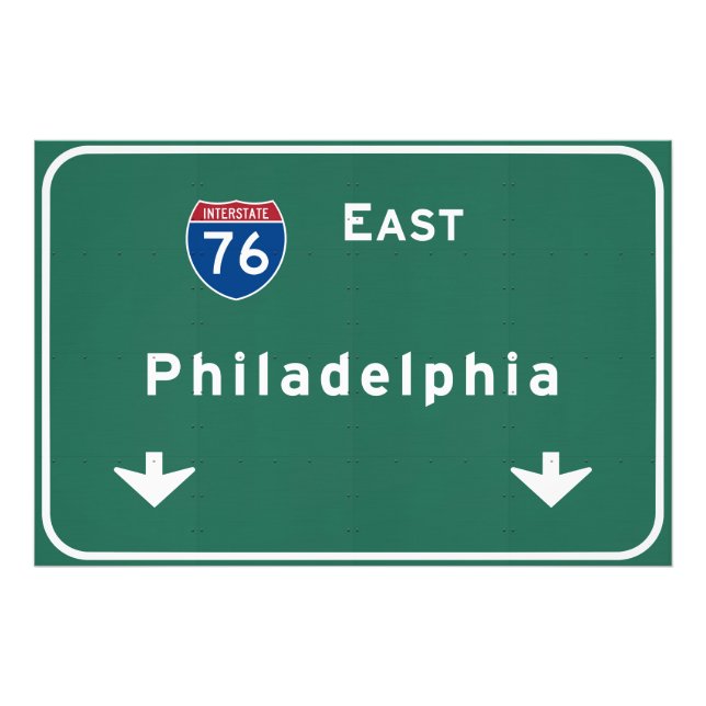 Impression Photo Philadelphia pa Interstate Highway Freeway Road : (Devant)