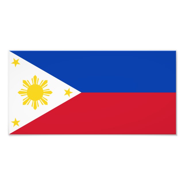 Impression Photo Philippines - Drapeau philippin (Devant)