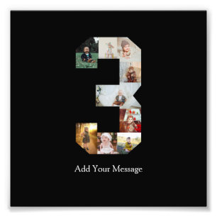 Impression Photo Photomontage numéro 3 noir et blanc