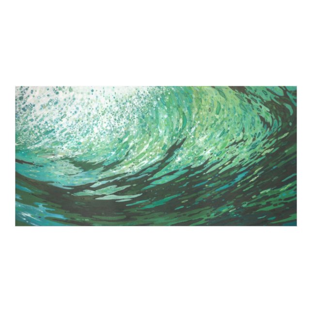 Impression Photo Photos d'algues sur une vague par Margaret Juul (Devant)