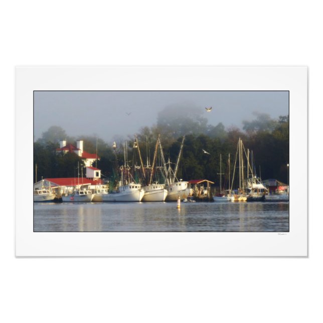 Impression Photo Photos du matin du port de Georgetown (Devant)