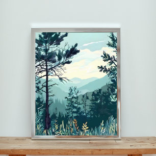 Impression Photo Pics Tranquilles : Un paysage de montagne serein