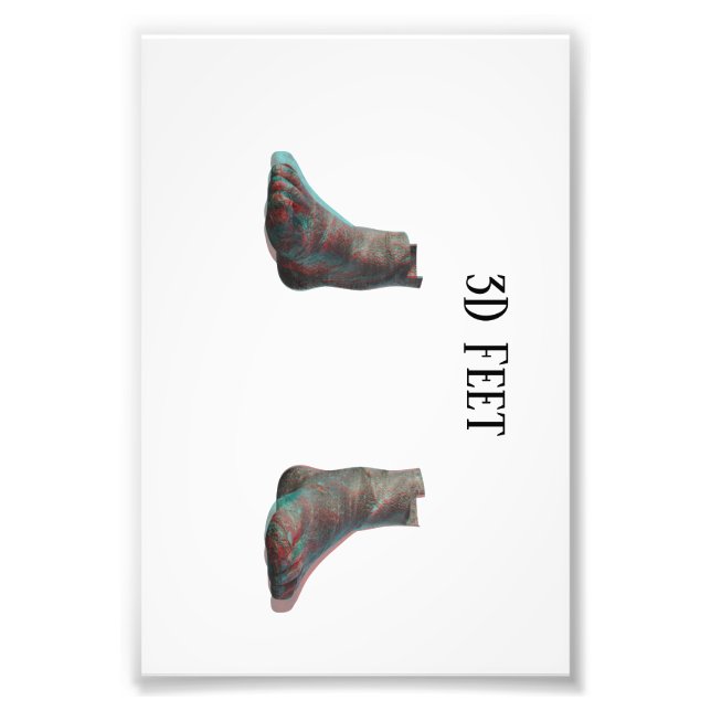 Impression Photo Pieds 3D (Devant)