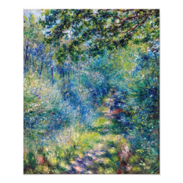Impression Photo Pierre-Auguste Renoir - Chemin dans la Forêt (Devant)