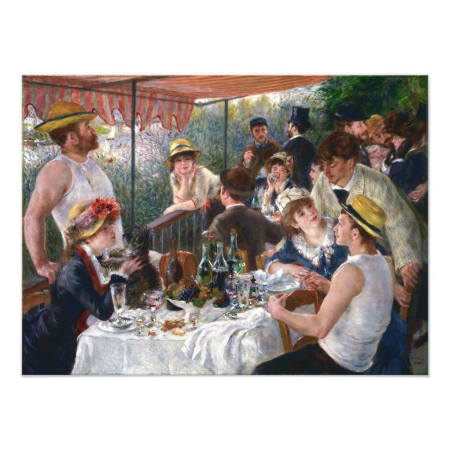 Impression Photo Pierre-Auguste Renoir - Déjeuner de la fête nautiq (Devant)