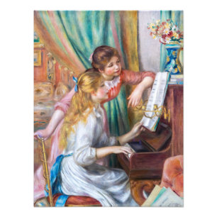 Impression Photo Pierre Auguste Renoir - Jeunes filles au piano