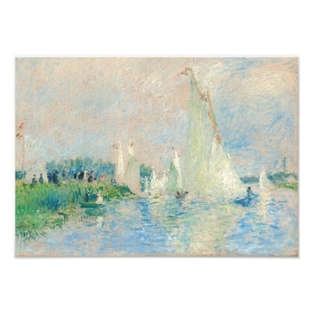 Impression Photo Pierre-Auguste Renoir - Regatta à Argenteuil (Devant)