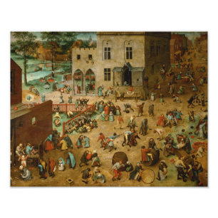 Impression Photo Pieter Bruegel l’Aîné - Jeux pour enfants