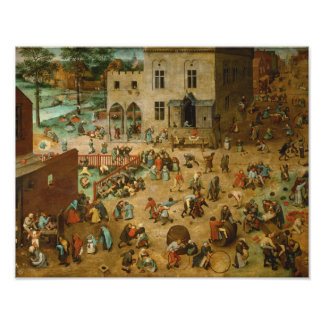 Impression Photo Pieter Bruegel l’Aîné - Jeux pour enfants
