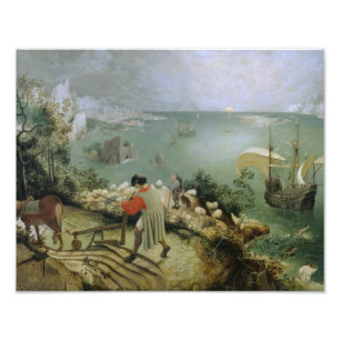 Impression Photo Pieter Bruegel l'Ancien -Paysage Chute d'Icarus