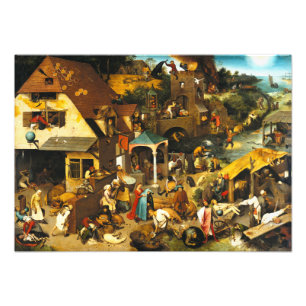 Impression Photo Pieter Bruegel Proverbes Nétherlandises