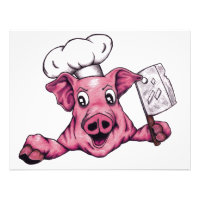 Piggy The Hamiciac Maniac Cartoon Pig Chef Art