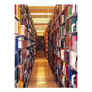 Impression Photo Pile de bibliothèque
