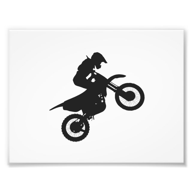 Impression Photo Pilote Motocross - Choisir la couleur arrière - pl (Devant)