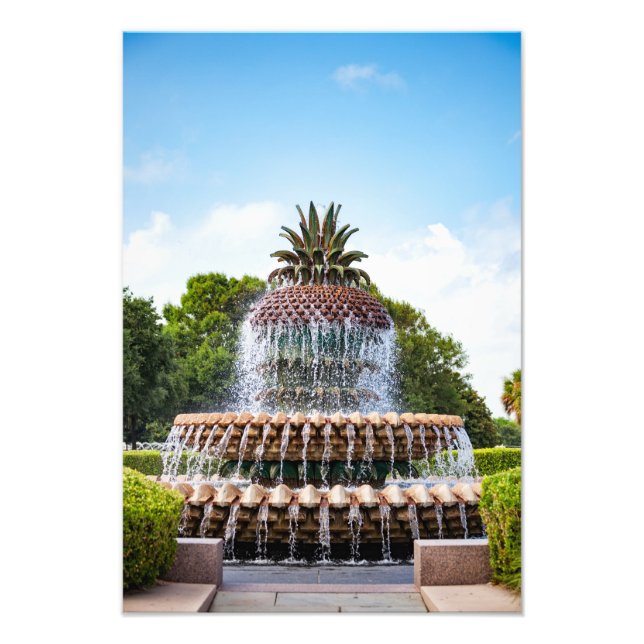 Impression Photo Pineapple Fountain à Charleston (Devant)