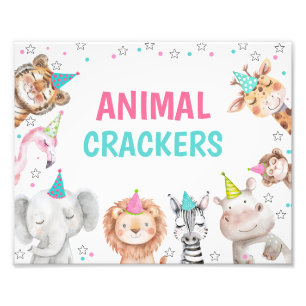 Impression Photo Pink Safari Party Animaux Anniversaire