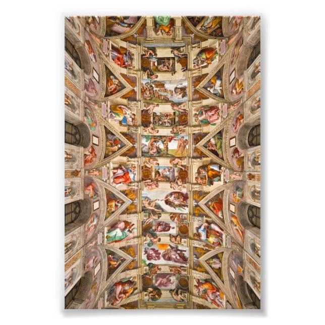 Impression Photo Plafond de la chapelle Sixtine, 1512 par Michel-An (Devant)