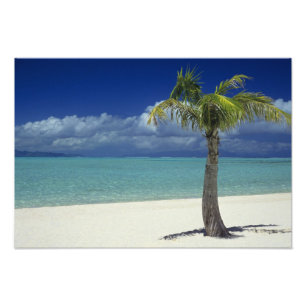Impression Photo Plage de Matira sur l'île de Bora Bora,