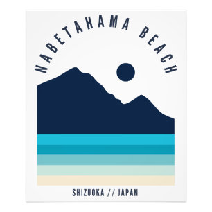 Impression Photo Plage Nabetahama Shizuoka Japon Rétro Vintage