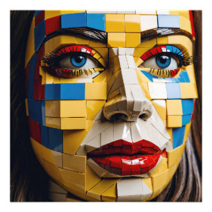 Impression Photo "Plan de l'humanité" - Un portrait cubiste