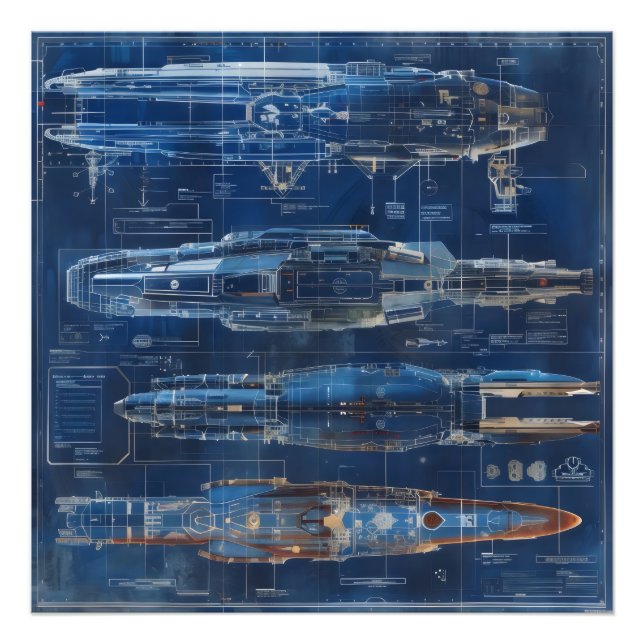 Impression Photo Plan d'expédition spatiale (Devant)