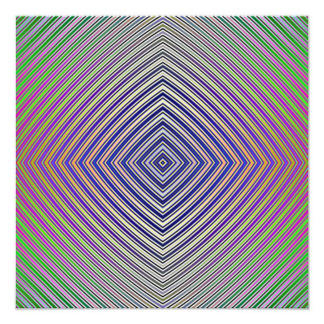 Impression Photo Plan pyramidal psychédélique (Devant)