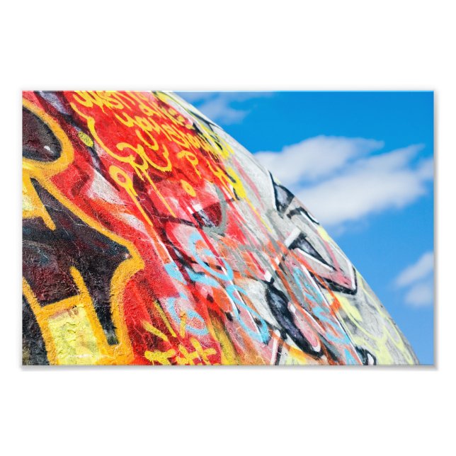 Impression Photo planète graffiti (Devant)