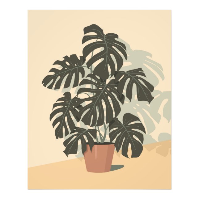 Impression Photo Plante tropical. Monstera (Devant)