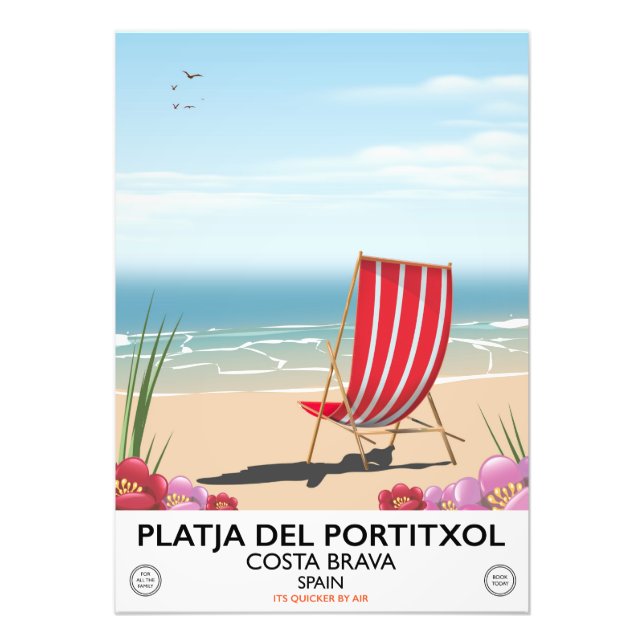 Impression Photo Platja del Portitxol, Costa Brava, Espagne (Devant)