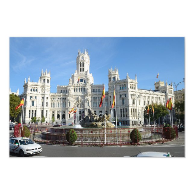 Impression Photo Plaza de Cibeles, Madrid (Devant)