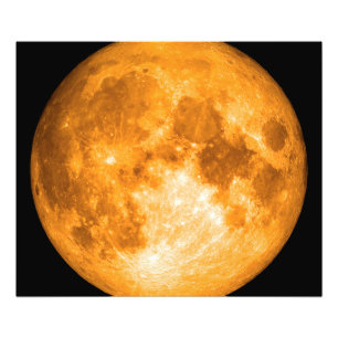Impression Photo pleine lune orange