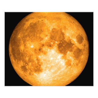 Impression Photo pleine lune orange