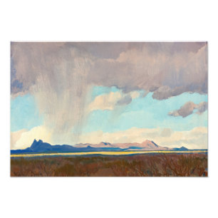 Impression Photo Pluie pour le Golfe par Maynard Dixon