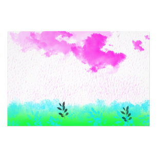 IMPRESSION PHOTO PLUIE VIOLETTE
