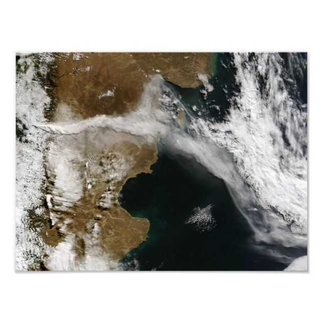 Impression Photo Plume de cendres de l'éruption du volcan Chaiten,  (Devant)