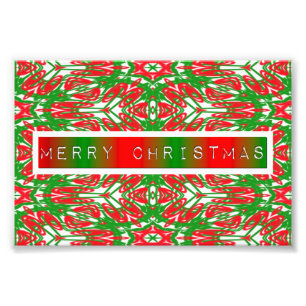 Impression Photo Pneus Abstraits rouges, blancs et verts