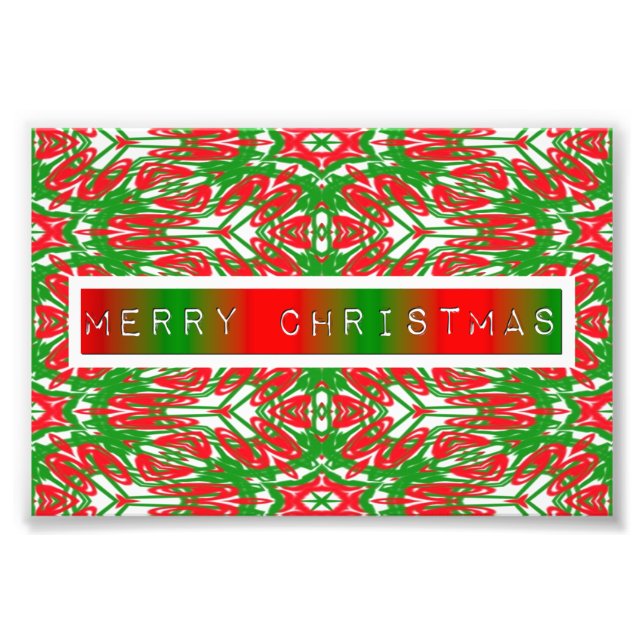 Impression Photo Pneus Abstraits rouges, blancs et verts (Devant)