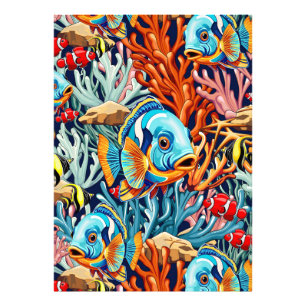 Impression Photo Poissons Tropicaux Couleurs Vives Ambiance Été